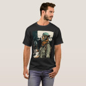 Team Sport Retro Airsoft Player T-shirt (Voorkant volledig)