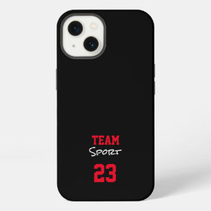 Team Sport Speler Nummer School Kleuren Varsity iPhone 13 Hoesje
