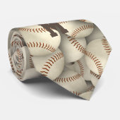 Team Sports Monogrammed Honkbal Softbal Stropdas (Opgerold)