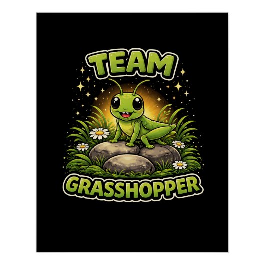 Team Sprinkhaan Perfect Poster (Voorkant)
