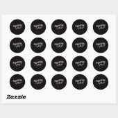 Team Squad Interventie Leraar Terug naar School Th Ronde Sticker (Vel)