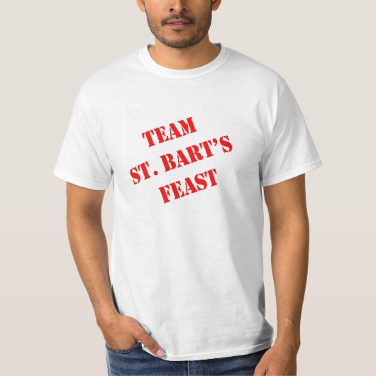 Team St. Bart's Feast T-shirt (Voorkant)