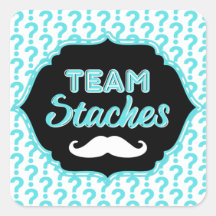 TEAM Staches Blue Gender onthullen Sticker