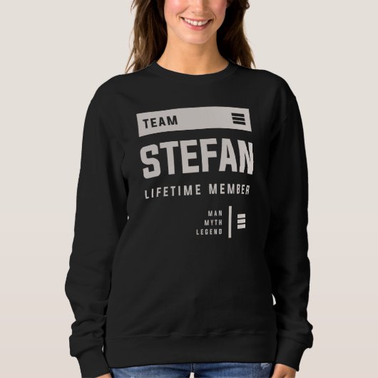 Team Stefan Levenslang Lid Grappige Naam Stefan Trui (Voorkant)