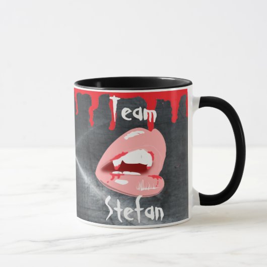Team Stefan Vampier Lippen Koffiemok Mok (Rechts)