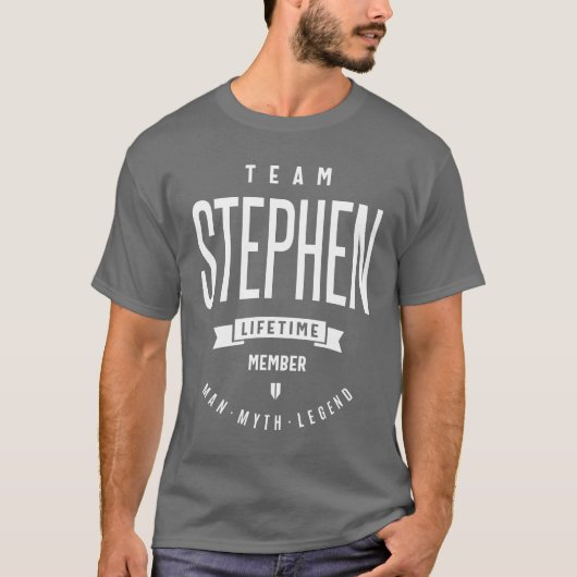 Team Stephen Gift Idees Mannen Name T-shirt (Voorkant)