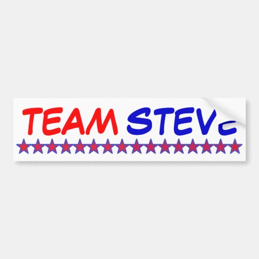 Team Steve Bumpersticker (Voorkant)