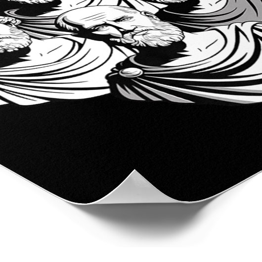 Team Stoic Epictetus Geschiedenis Fans Premium Poster (Hoek)