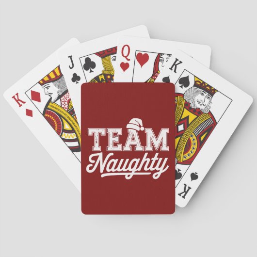 Team Stout Grappig Kerstfeest Grap Humor Mannen Pokerkaarten (Achterkant)