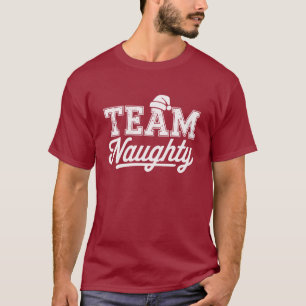 Team Stout Grappig Kerstfeest Grap Humor Mannen T-shirt