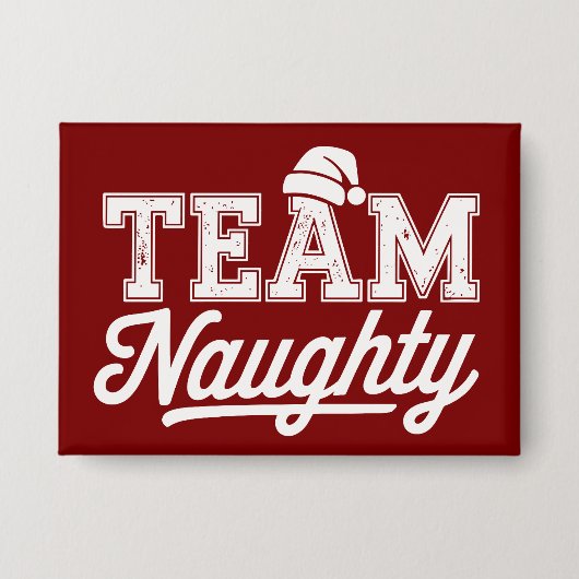 Team Stout Grappige Kerst Feest Grap Humor Mannen Button (Voorkant)