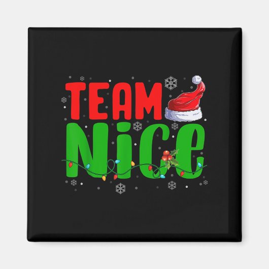Team Stout Schattig Kerstman Hoed Grappig Kerst Mi Magneet (Voorkant)