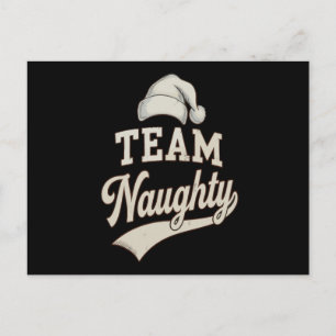 Team Stoute Kerstman Kerstmis Kerstmis Familie Feestdagenkaart