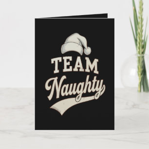 Team Stoute Kerstman Kerstmis Xmas Matching Famili Feestdagen Kaart