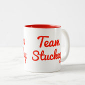 Team Stuckey Tweekleurige Koffiemok (Voorkant rechts)