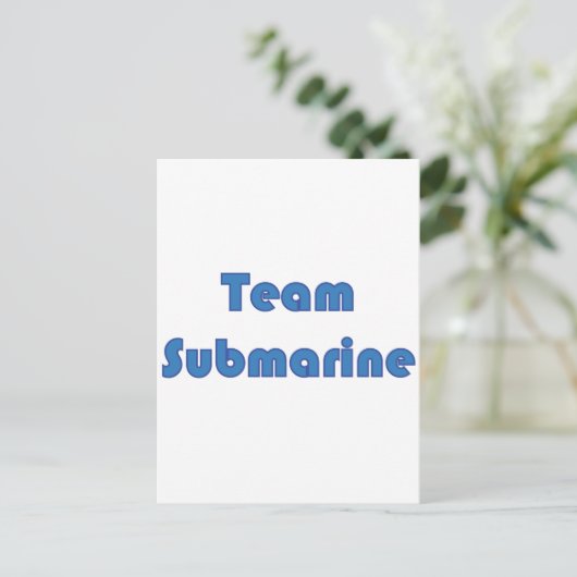 Team Submarine Briefkaart (Staand voorkant)
