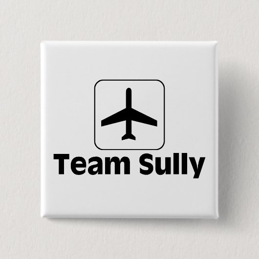 Team Sully Vierkante Button 5,1 Cm (Voorkant)