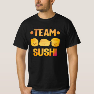 Team Sushi citeert Japans kawaii-voedsel T-shirt