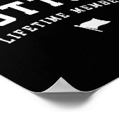Team Sutton Levenslang Lid Grappige Naam Sutton St Poster (Hoek)