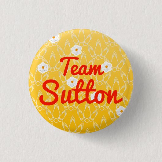 Team Sutton Ronde Button 3,2 Cm (Voorkant)