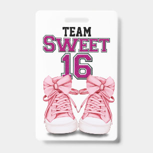 Team Sweet 16  Badge - Achterkant