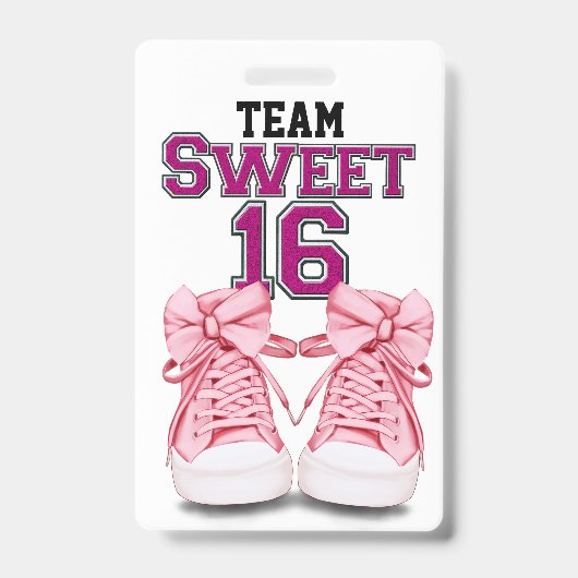 Team Sweet 16  Badge - Zie achterkant (Voorzijde)
