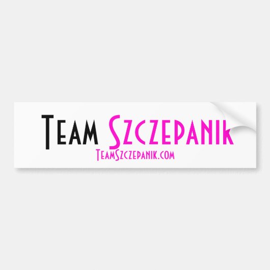 Team Szczepanik bumpersticker (Voorkant)
