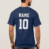Team T-shirt met sterren op maat (Achterkant)