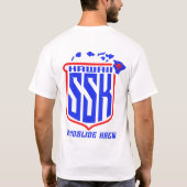 Team T-shirt (rood en blauw) (Achterkant)