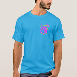 Team T-shirt (roze en geel)