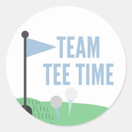Team T-shirt Tijd Baby Gender Voorspelling Sticker