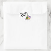 Team Taco Taco Ronde Sticker (Tas)