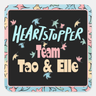 Team Tao en Elle Vierkante Sticker