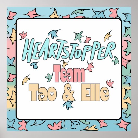 Team Tao en Elle White Poster (Voorkant)