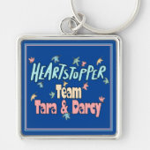 Team Tara en Darcy Blue Sleutelhanger (Voorkant)