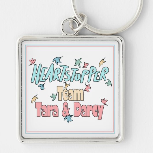 Team Tara en Darcy White Sleutelhanger (Voorkant)