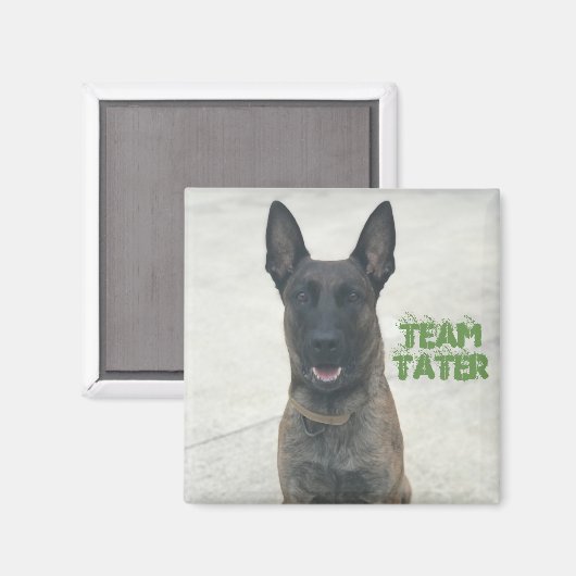 Team Tater Magnet (vierkant) (Voorkant / Achterkant)