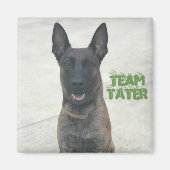 Team Tater Magnet (vierkant) (Voorkant)