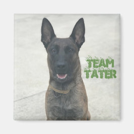 Team Tater Magnet (vierkant)