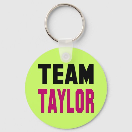 Team Taylor Sleutelhanger (Voorkant)