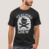 Team Teacher Crew Zwart-wit T-shirt (Voorkant)