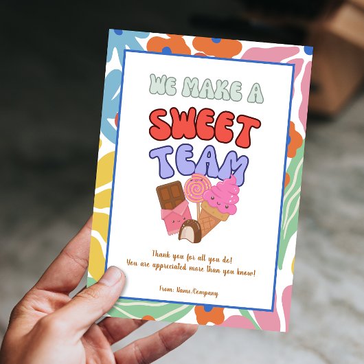 Team Teacher Vrijwilliger Collega Bedankt Card Kaart