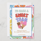 Team Teacher Vrijwilliger Collega Bedankt Card Kaart (Voorkant)