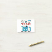 Team Teeth Dental Squad Personad Dentist Hygienist Post-it® Notes (Op bureau)