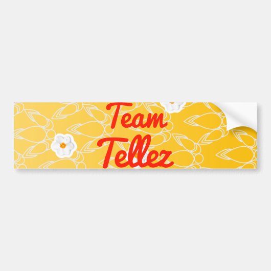 Team Tellez Bumpersticker (Voorkant)
