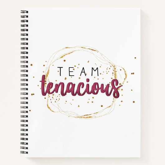 Team Tenacious notebook Notitieboek (Voorkant)