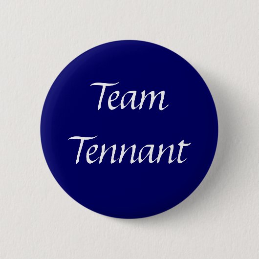 Team Tennant Button (Voorkant)