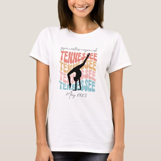 Team Tennessee Gymnastics 2023 T-shirt (Voorkant)