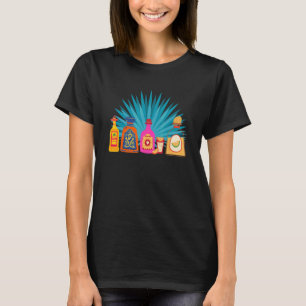 Team Tequila Zout Limoen Mexicaanse Drink Fles Pla T-shirt