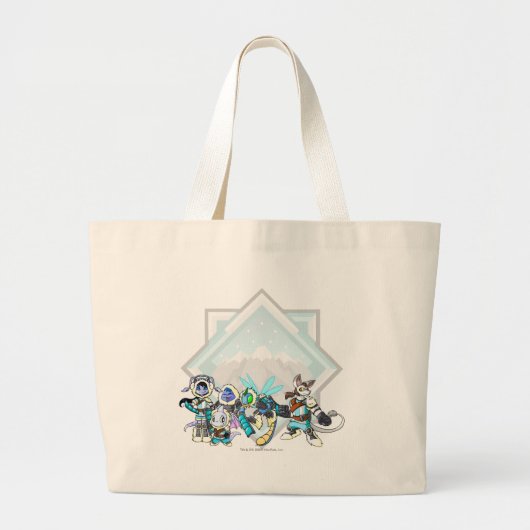 Team Terror Mountain Group Grote Tote Bag (Voorkant)